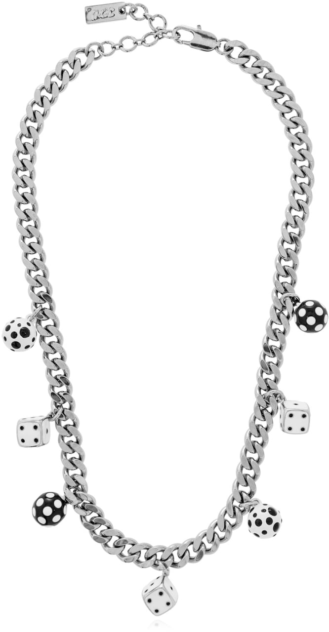 Marc Jacobs X Derrick Adams Dice Charm Necklace Zilver