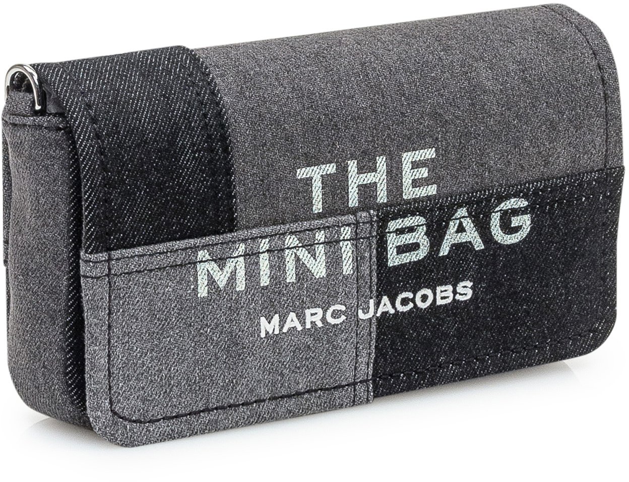 Marc Jacobs Marc Jacobs Borsa The Mini Bag in Denim Patchwork Grijs