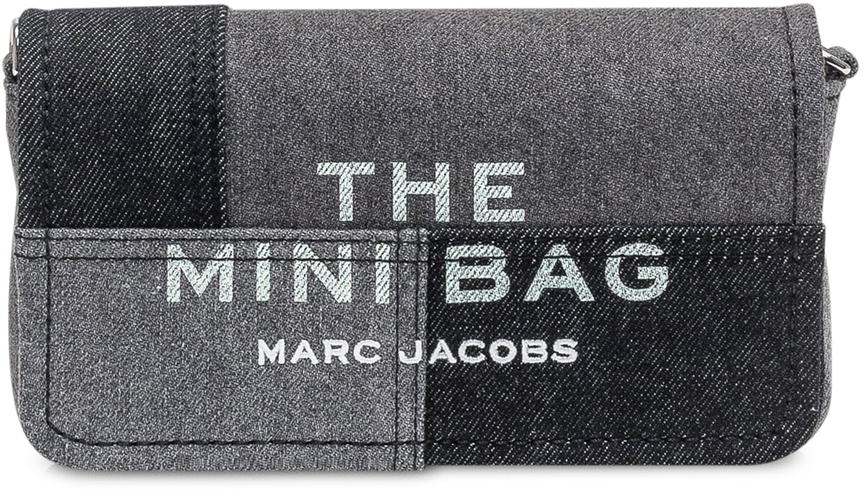 Marc Jacobs Marc Jacobs Borsa The Mini Bag in Denim Patchwork Grijs