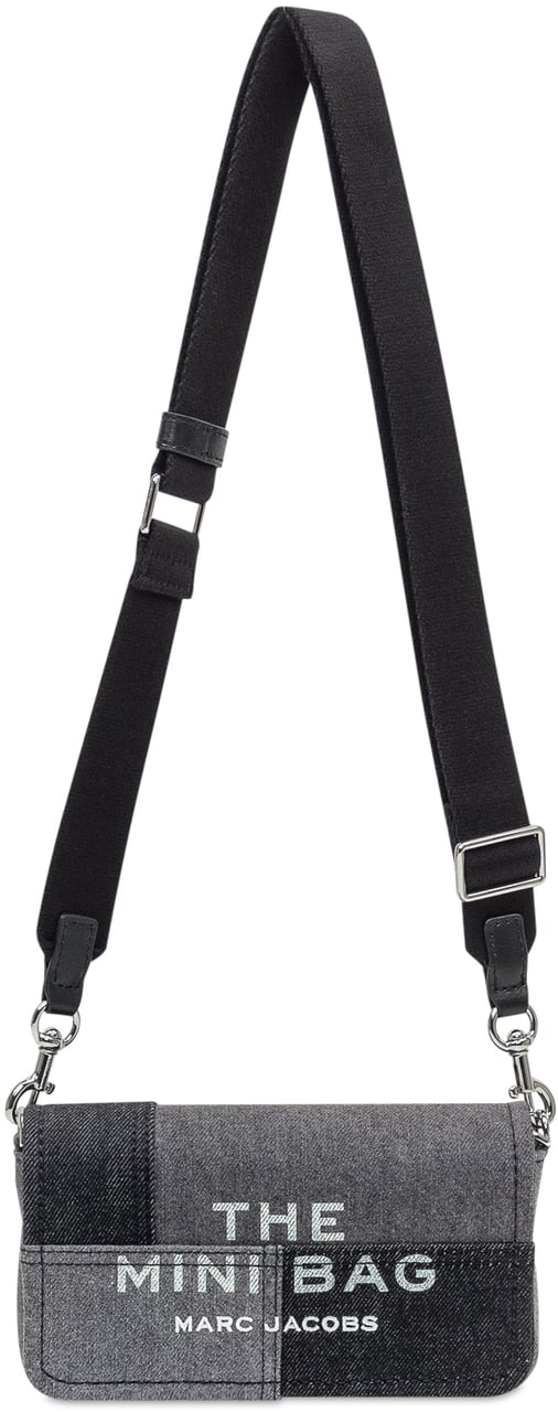 Marc Jacobs Marc Jacobs Borsa The Mini Bag in Denim Patchwork Grijs