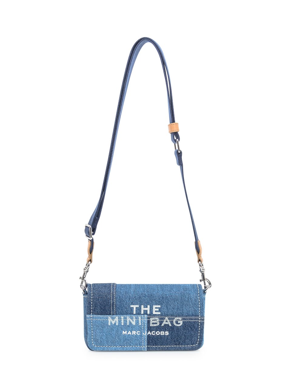 Marc Jacobs Borsa Marc Jacobs The Mini Bag in Denim Patchwork Blauw