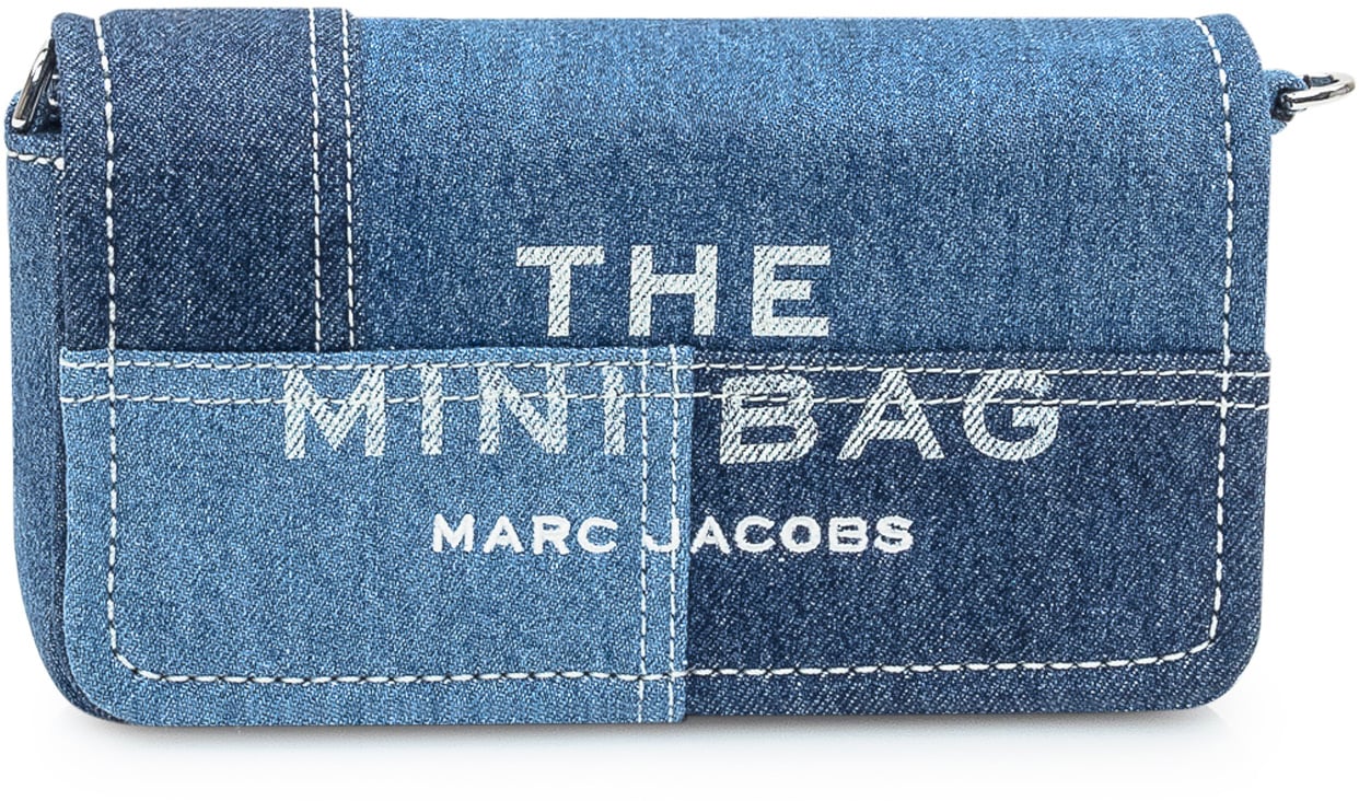 Marc Jacobs Borsa Marc Jacobs The Mini Bag in Denim Patchwork Blauw