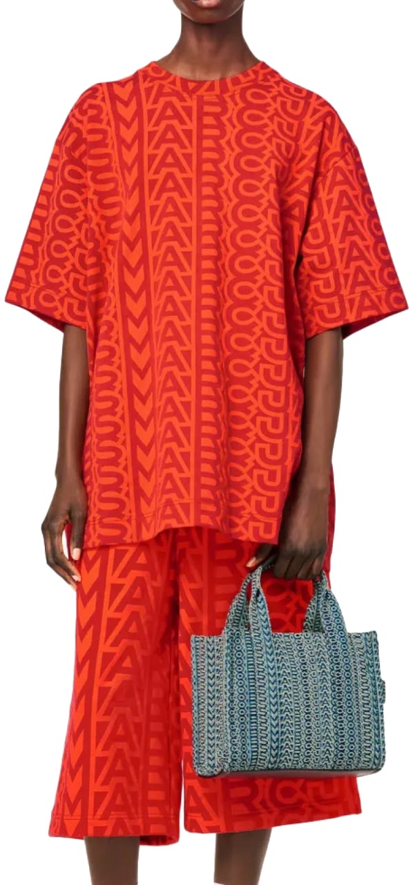 Marc Jacobs The Monogram Denim Small Tote Bag Blauw