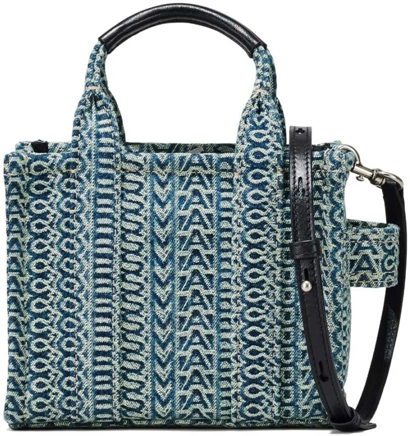 Marc Jacobs The Monogram Denim Mini Tote Bag Blauw
