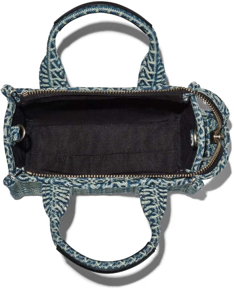Marc Jacobs The Monogram Denim Mini Tote Bag Blauw