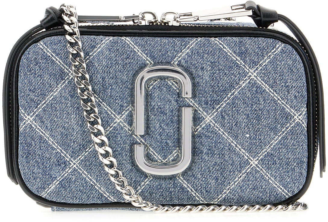 Marc Jacobs Marc Jacobs Denim Snapshot crossbody bag Blauw