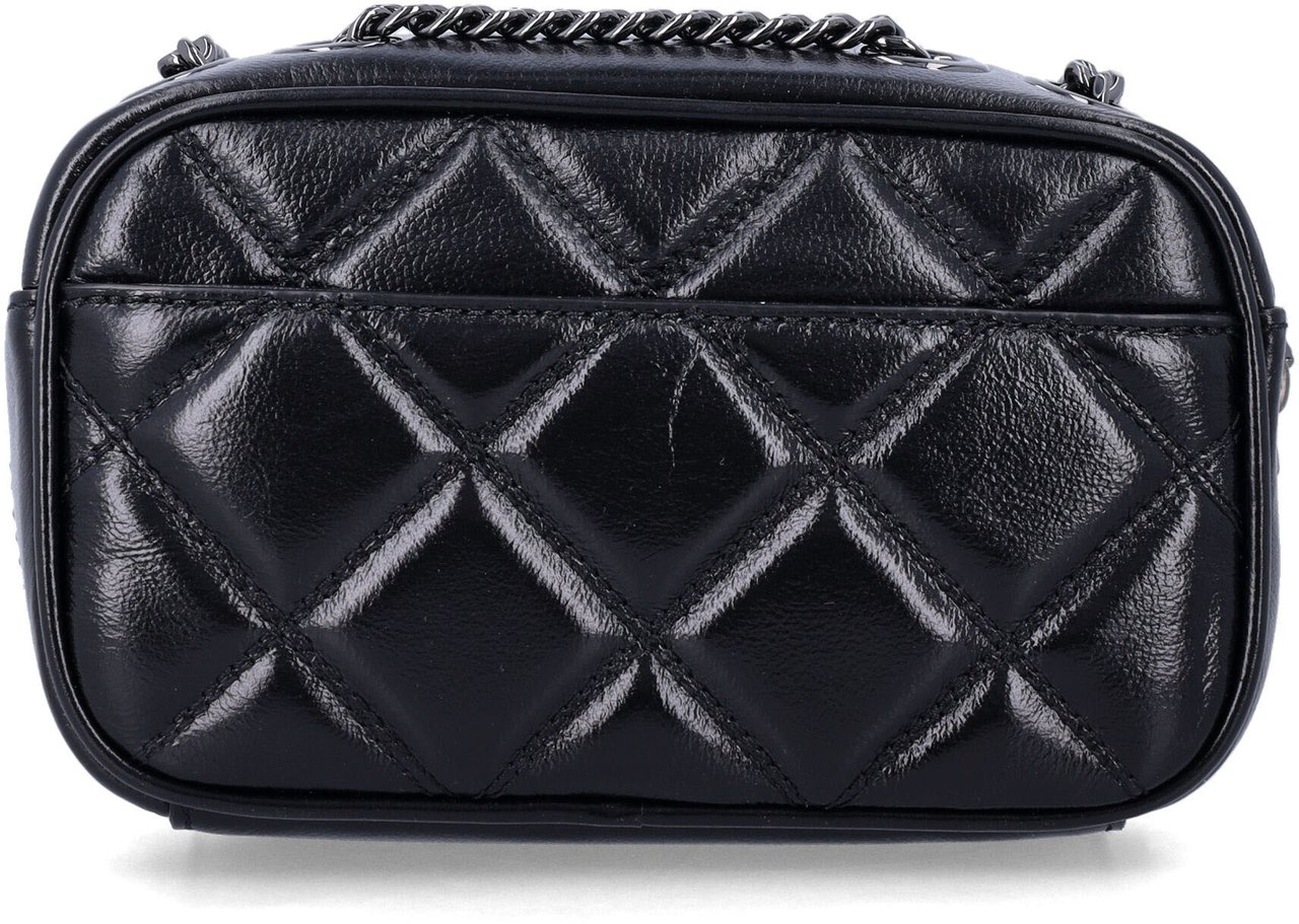 Marc Jacobs The Snapshot Quilted Leather Nero Zwart