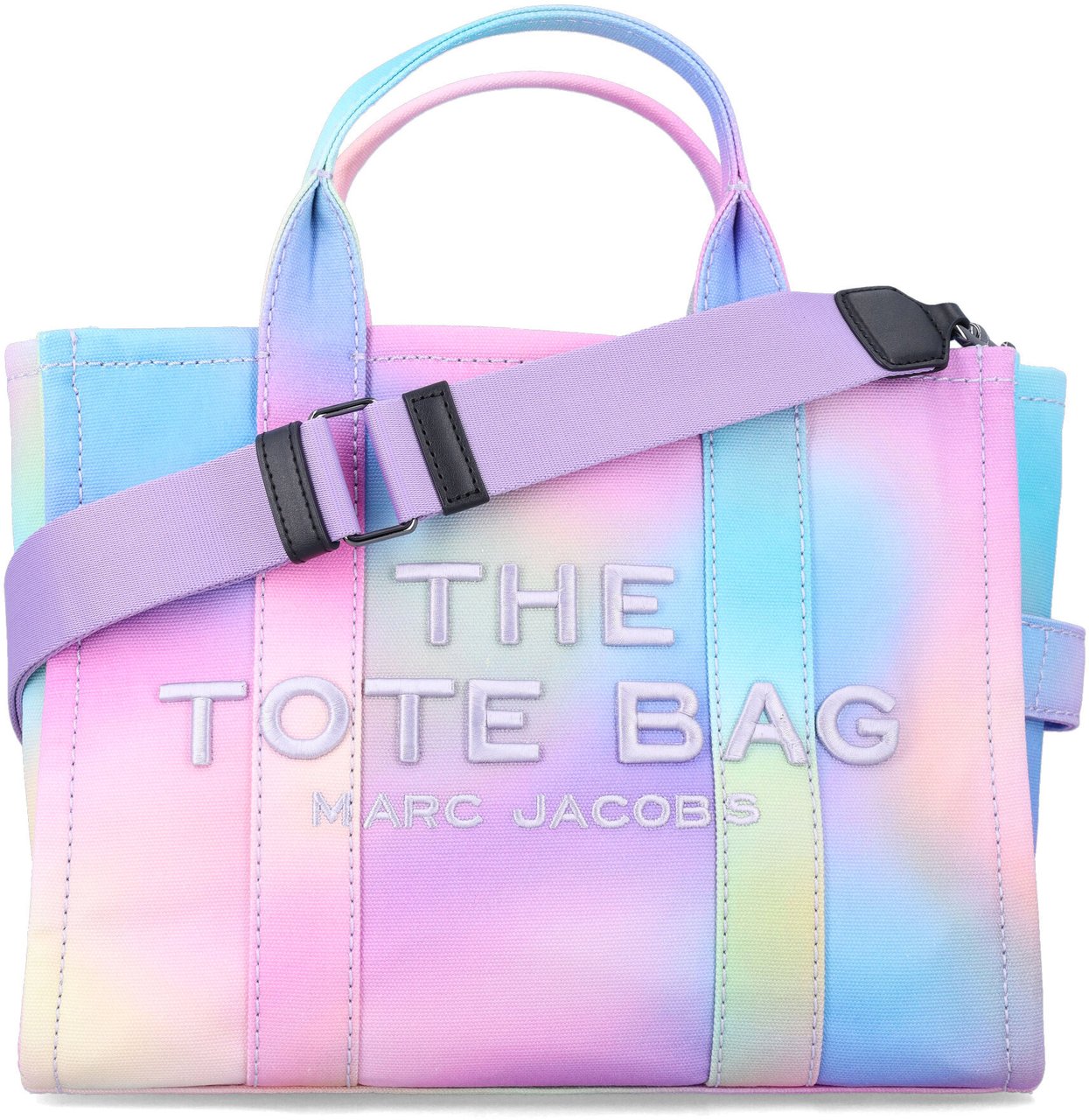Marc Jacobs The Small Tote Canvas Rainbow Multicolour Divers