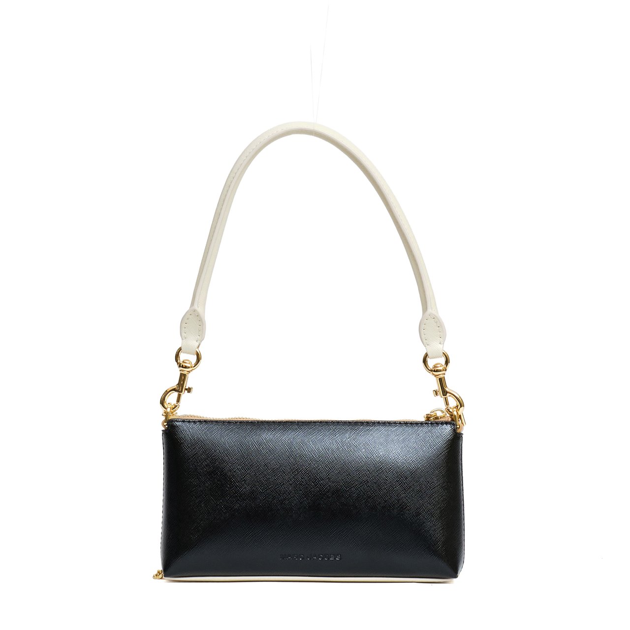 Marc Jacobs Convertible Rectangular Shoulder Bag in Textured Saffiano Leather Bruin