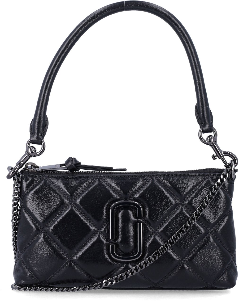 Marc Jacobs The Pochette Quilted Leather Nero Zwart