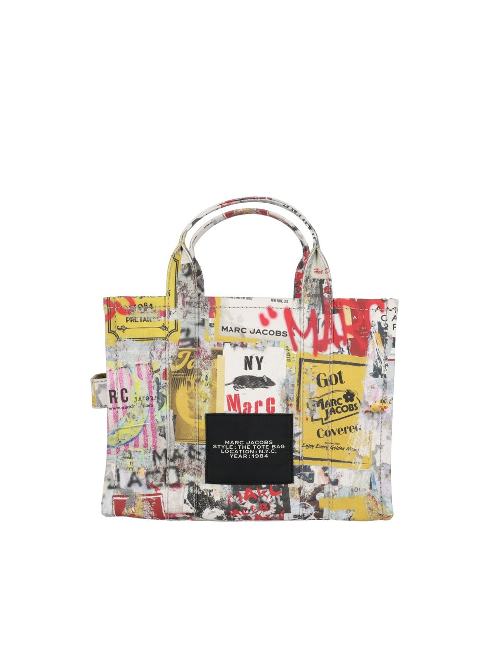 Marc Jacobs The Medium Tote Cotton Printed Tote Roze