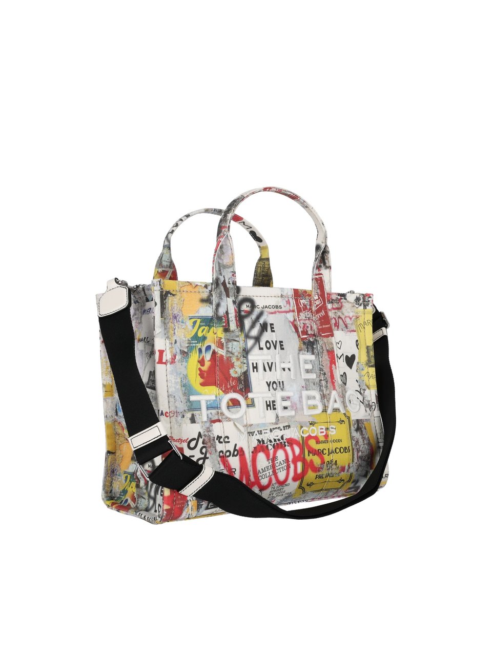 Marc Jacobs The Medium Tote Cotton Printed Tote Roze
