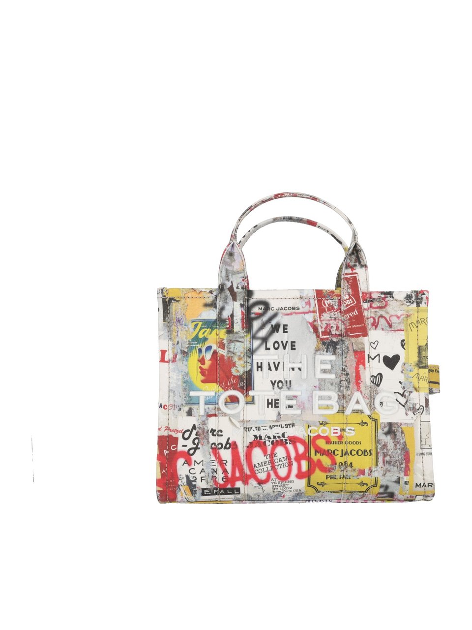 Marc Jacobs The Medium Tote Cotton Printed Tote Roze