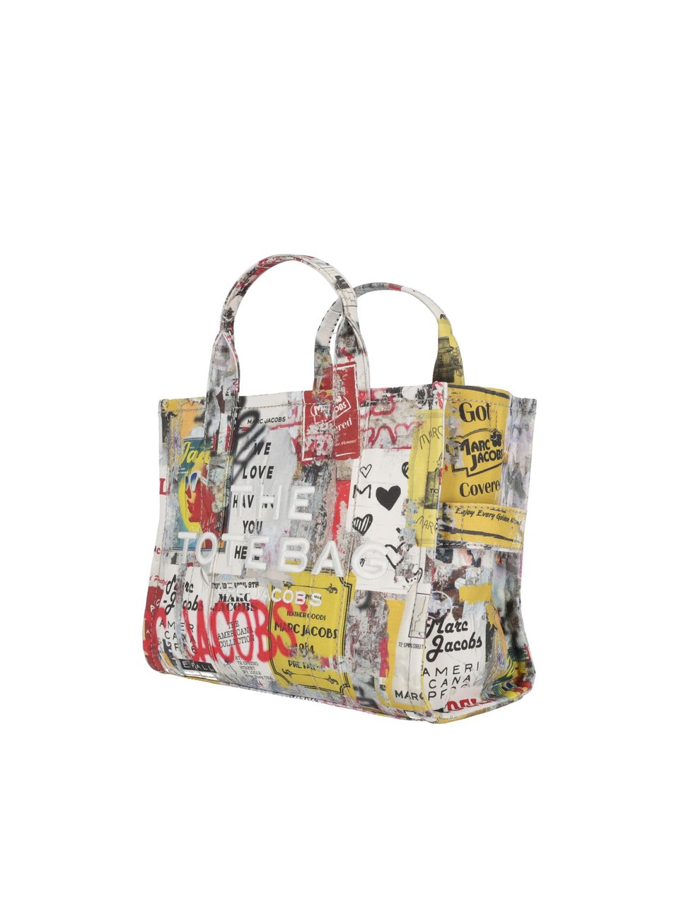 Marc Jacobs The Medium Tote Cotton Printed Tote Roze
