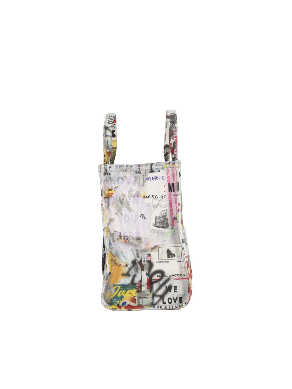 Marc Jacobs The Medium Tote Cotton Printed Tote Roze