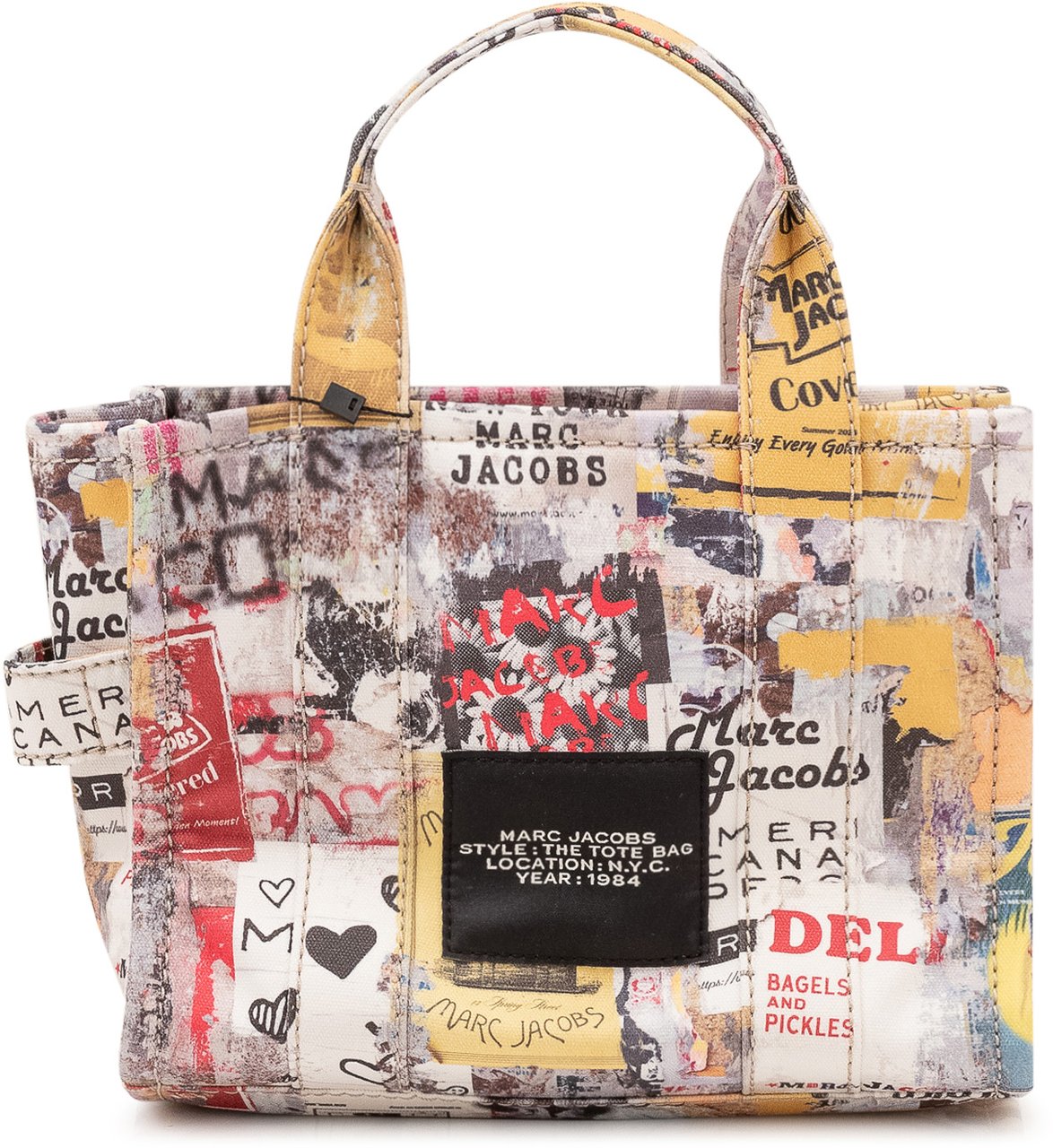 Marc Jacobs The Small Tote Bag con Stampa Grafica Divers