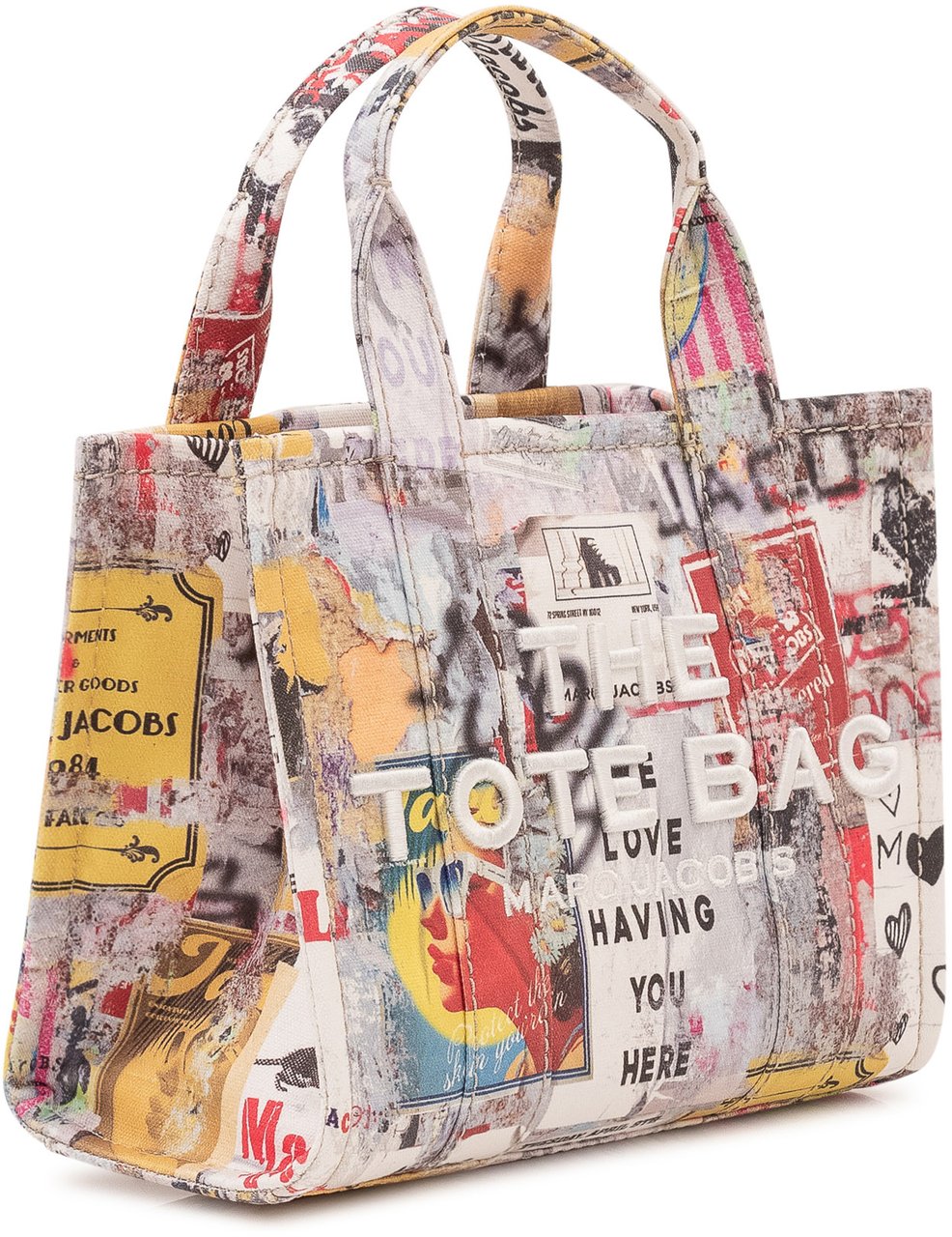Marc Jacobs The Small Tote Bag con Stampa Grafica Divers