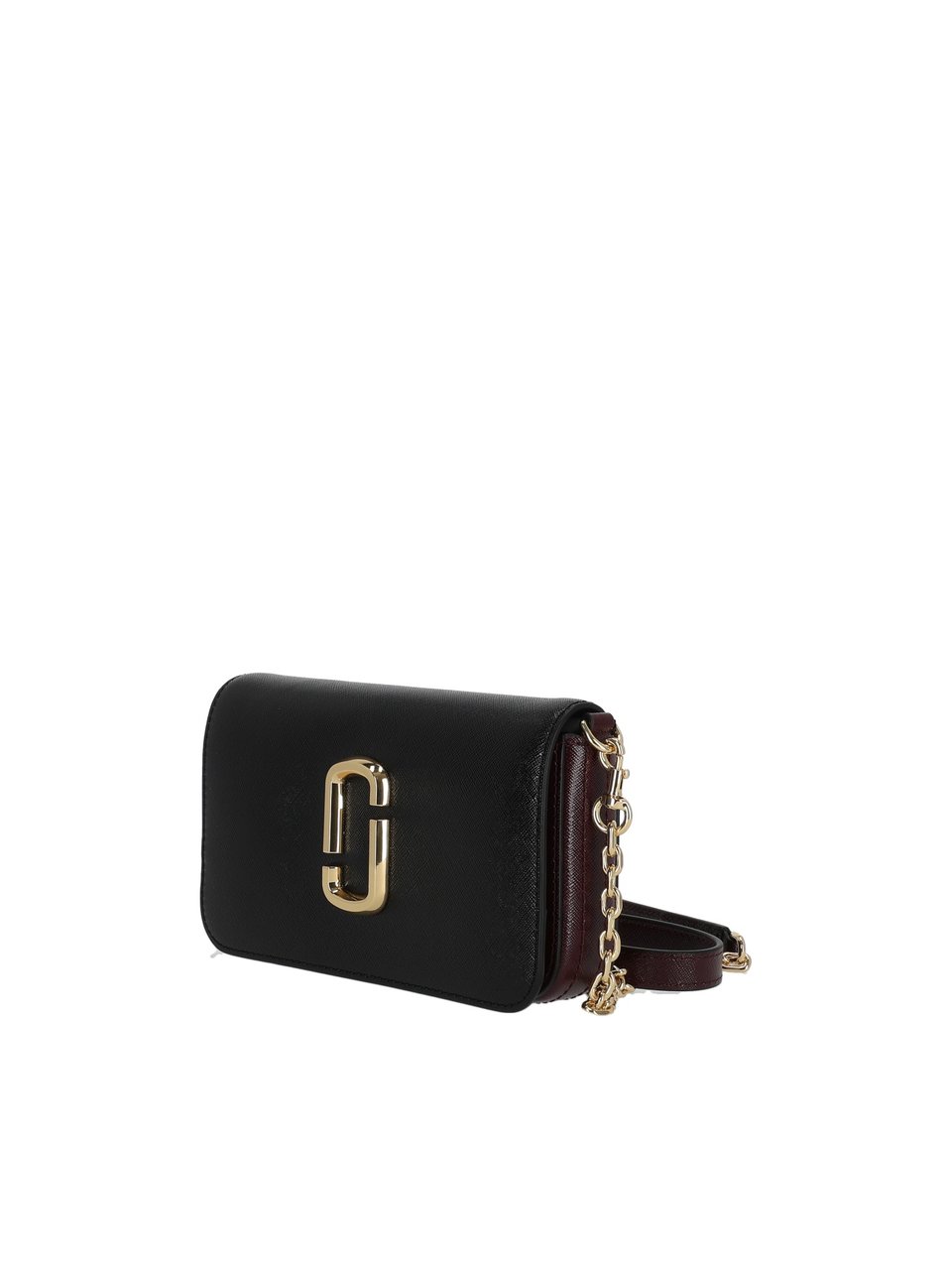Marc Jacobs Black The Wallet On Chain Leather Wallet Zwart