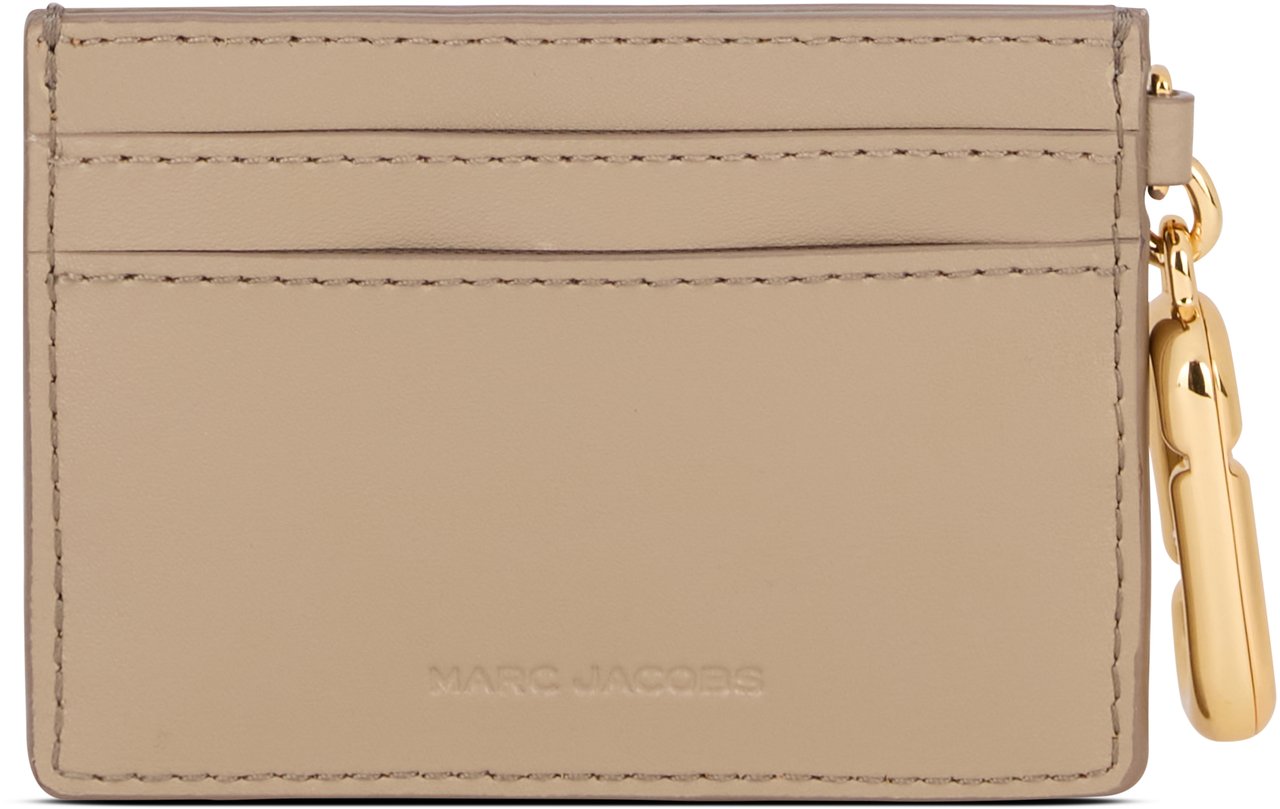 Marc Jacobs Cardholder in smooth leather Beige