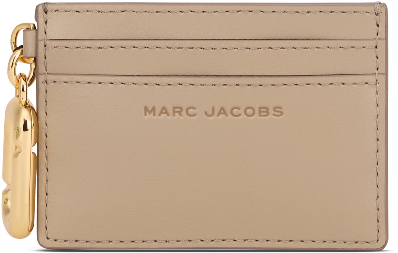 Marc Jacobs Cardholder in smooth leather Beige