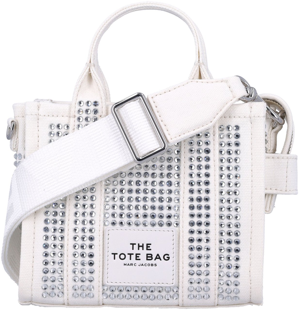 Marc Jacobs The Crossbody Tote Crystal Bianco Wit
