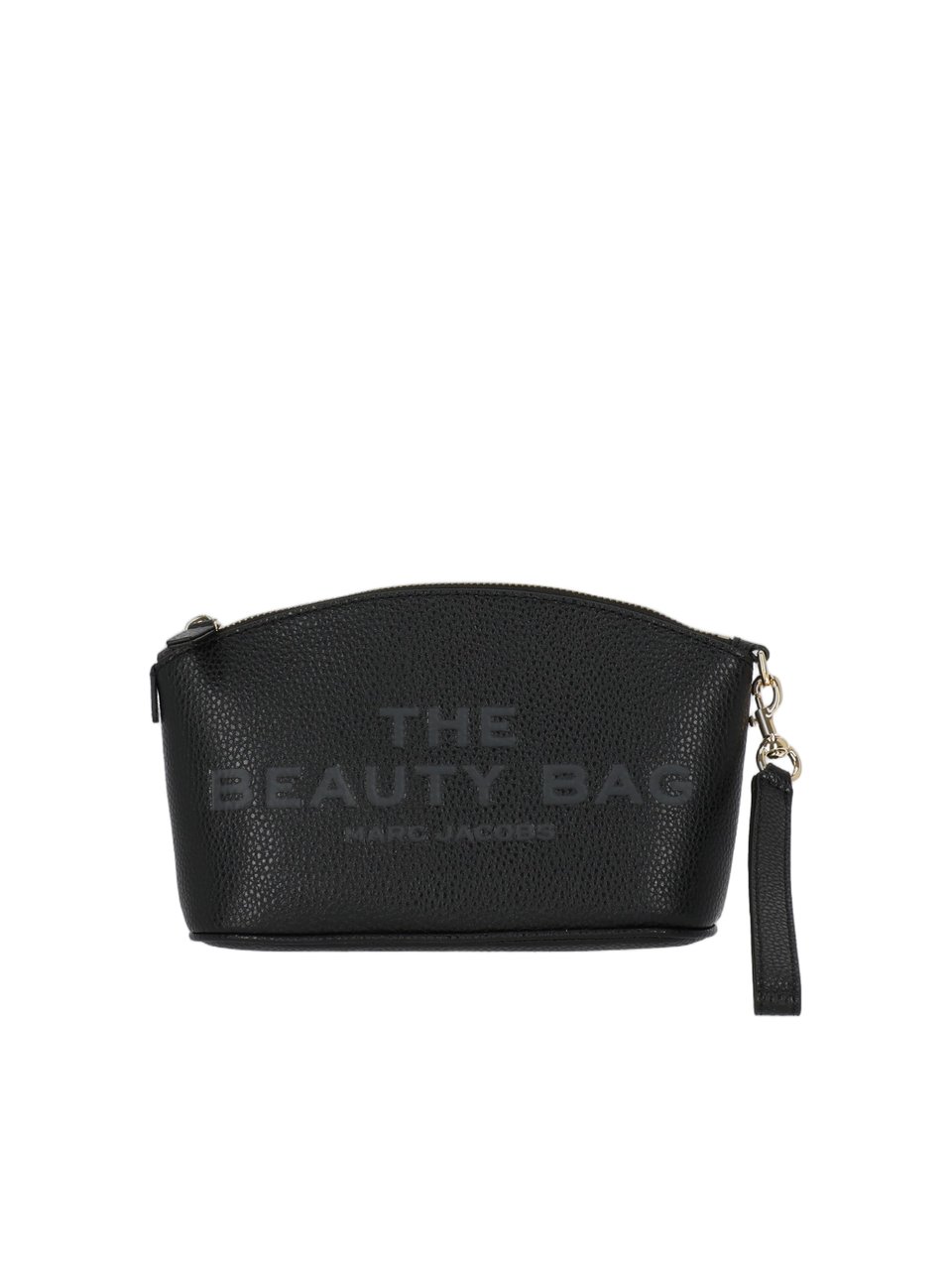 Marc Jacobs Textured Leather The Beauty Bag Clutch Zwart