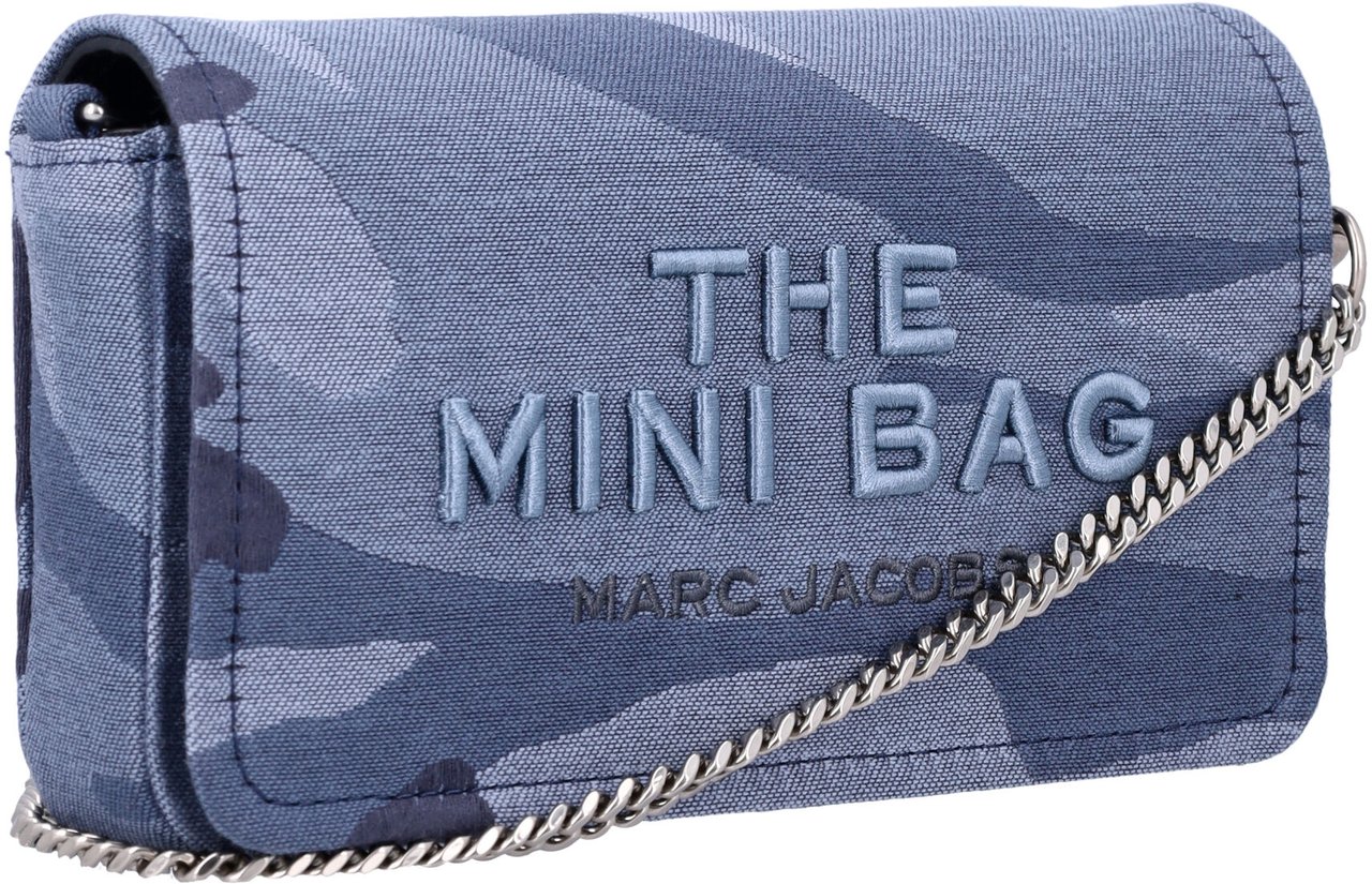 Marc Jacobs The Mini Bag Camouflage Blue Multi Camou Blauw