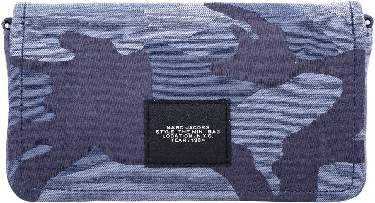 Marc Jacobs The Mini Bag Camouflage Blue Multi Camou Blauw