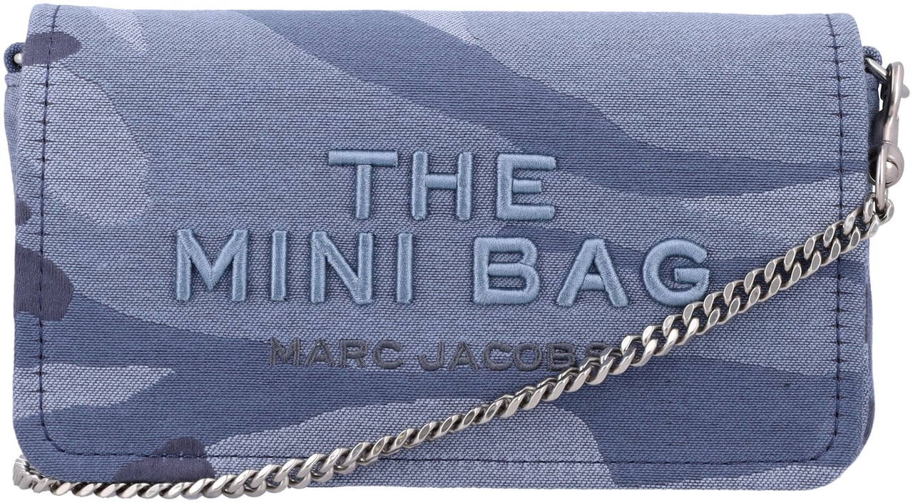 Marc Jacobs The Mini Bag Camouflage Blue Multi Camou Blauw