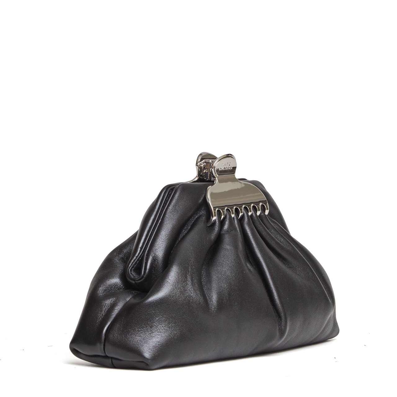 Marc Jacobs Claw Clip Draped Clutch Bag Zwart