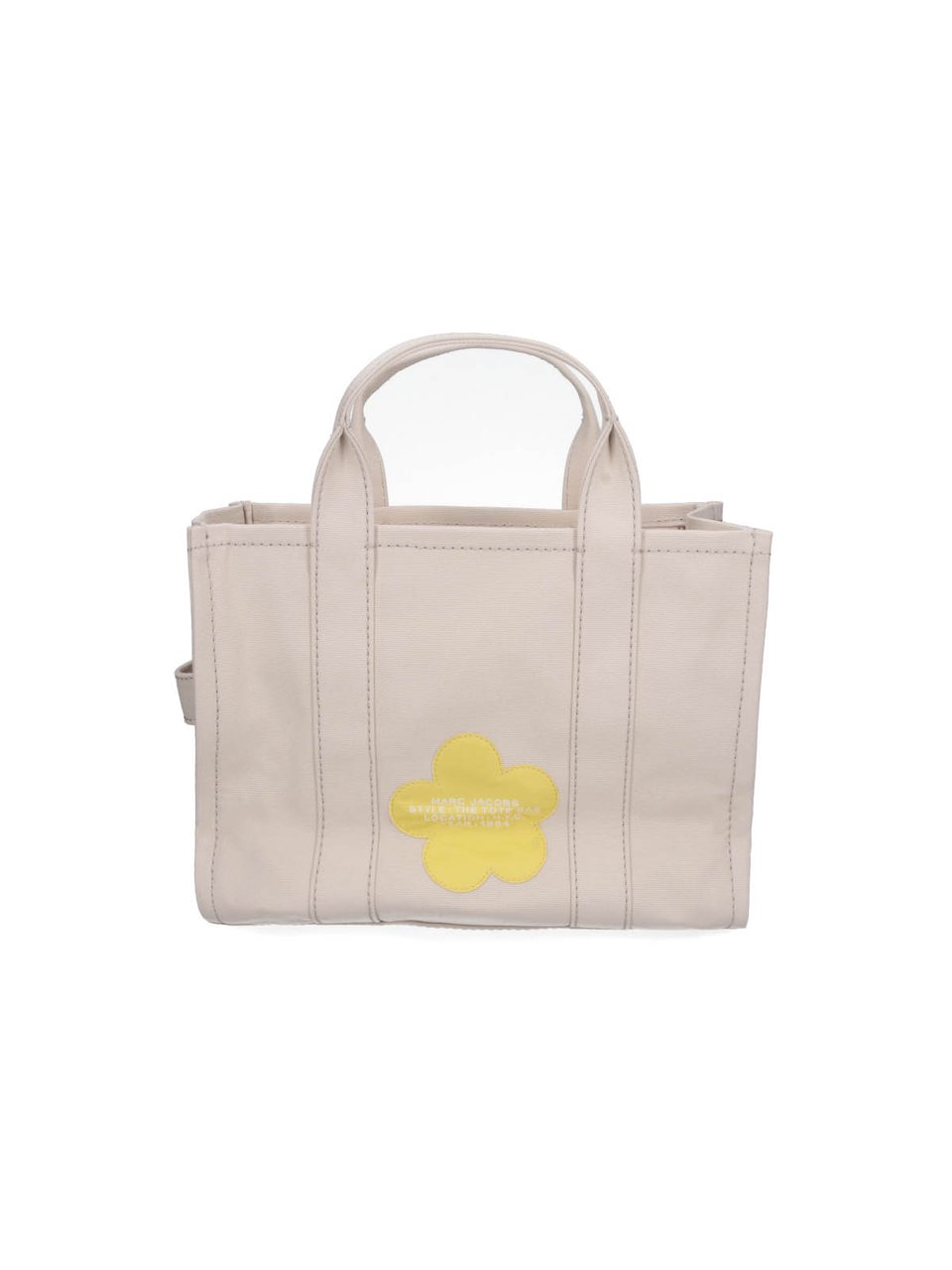 Marc Jacobs Rectangular Tote Bag with Dual Handles Neutraal