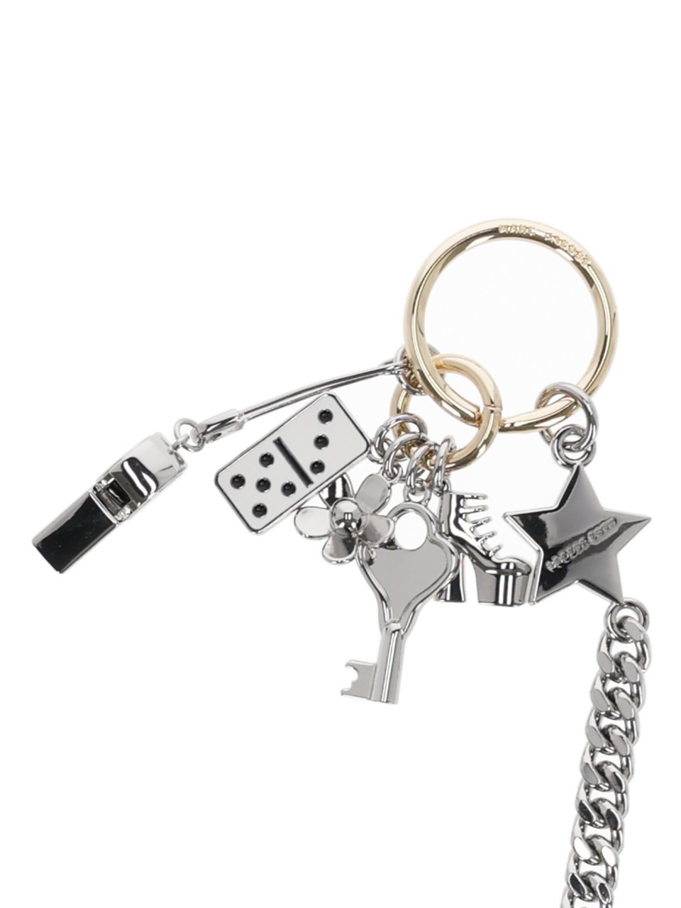 Marc Jacobs The Cluster Charm Metallic Keychain Neutraal