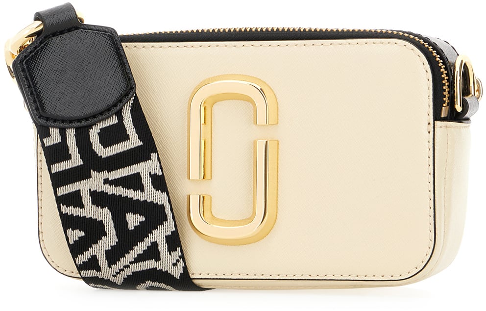 Marc Jacobs Marc Jacobs Two-tone leather Snapshot crossbody bag Divers