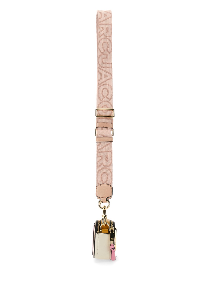 Marc Jacobs The Snapshot Crossbody Double-J Cow Leather Shoulder Bag Neutraal