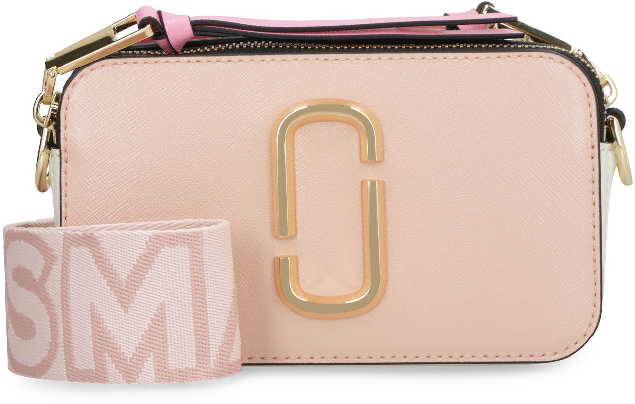 Marc Jacobs The Snapshot leather camera bag Roze