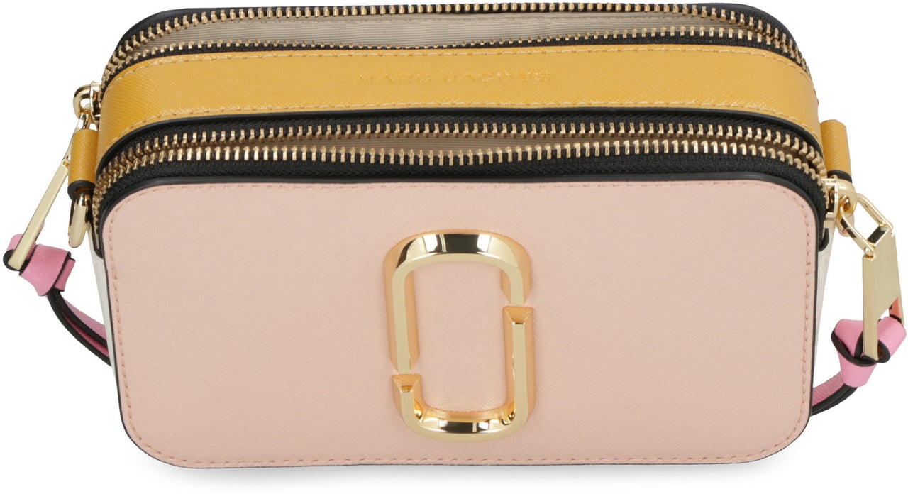 Marc Jacobs The Snapshot leather camera bag Roze