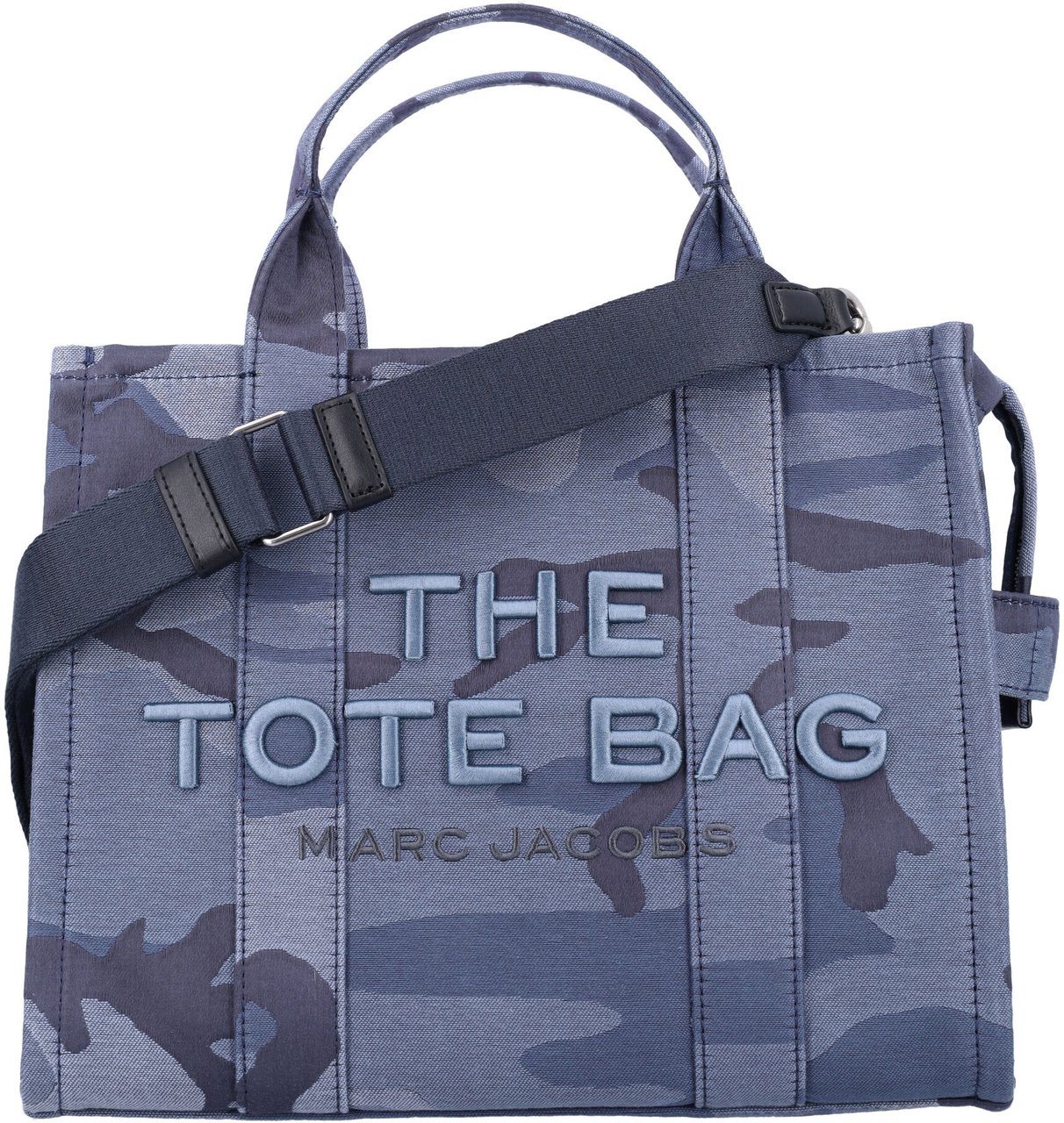 Marc Jacobs The Medium Tote Camouflage Blue Multi Camou Blauw