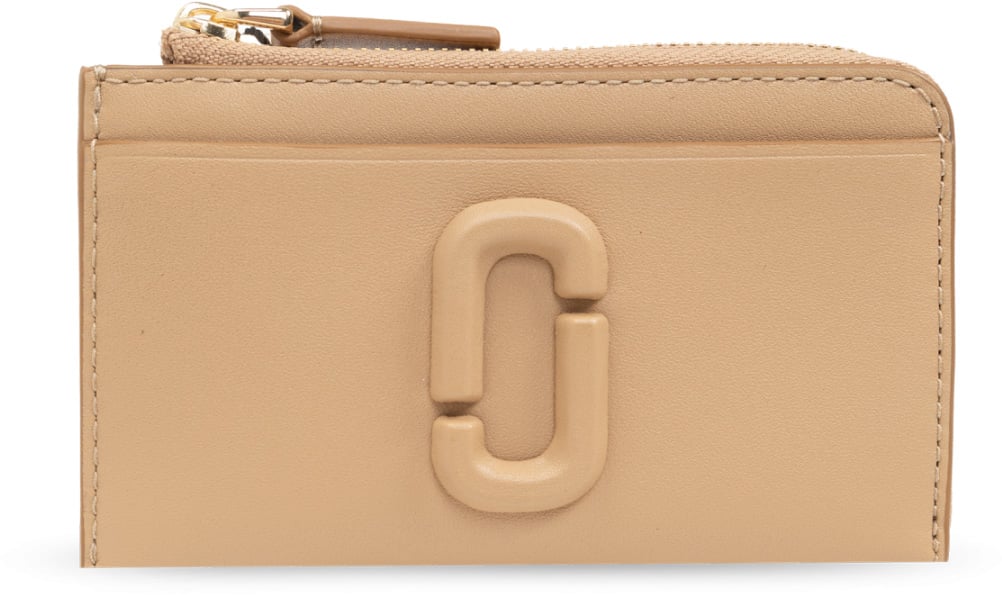 Marc Jacobs The Covered J Marc Top Zip Multi Wallet Beige