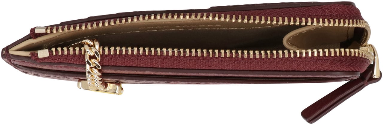Marc Jacobs The Top Zip Multi Wallet Leather Rood