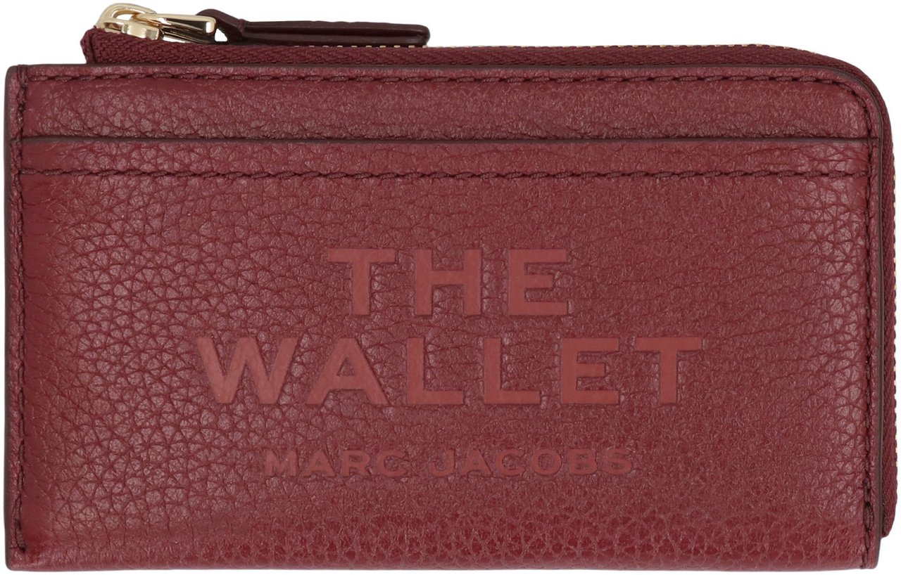 Marc Jacobs The Top Zip Multi Wallet Leather Rood