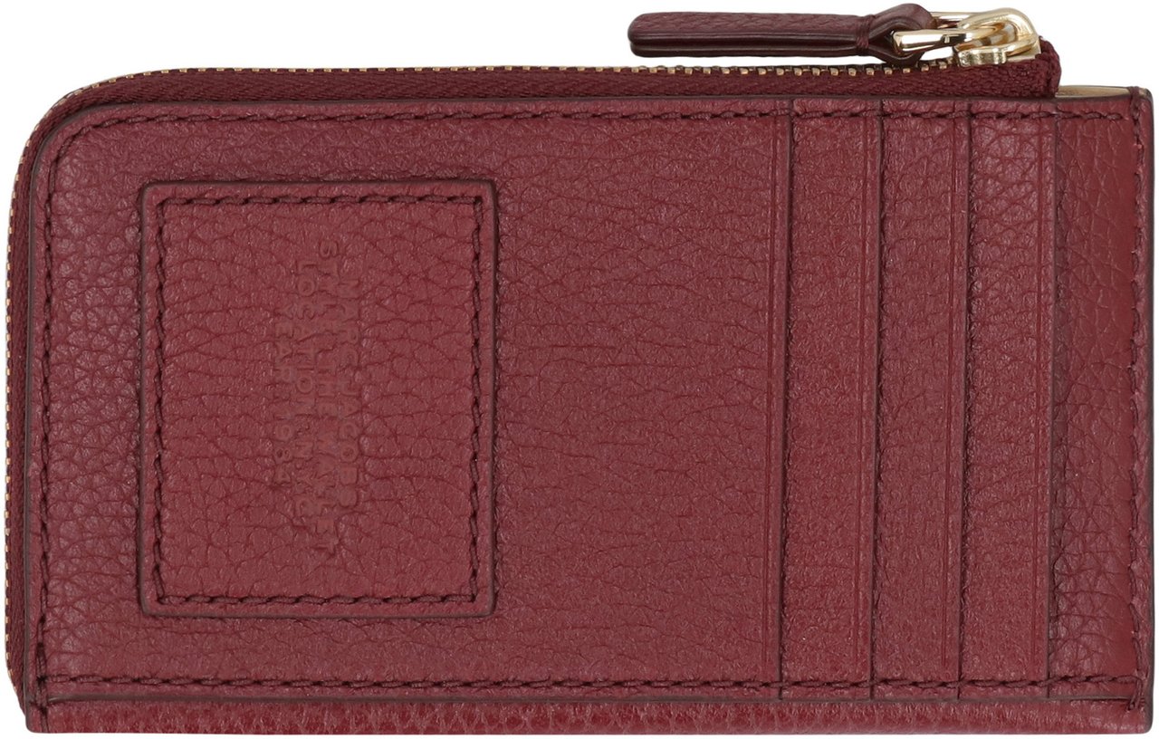 Marc Jacobs The Top Zip Multi Wallet Leather Rood