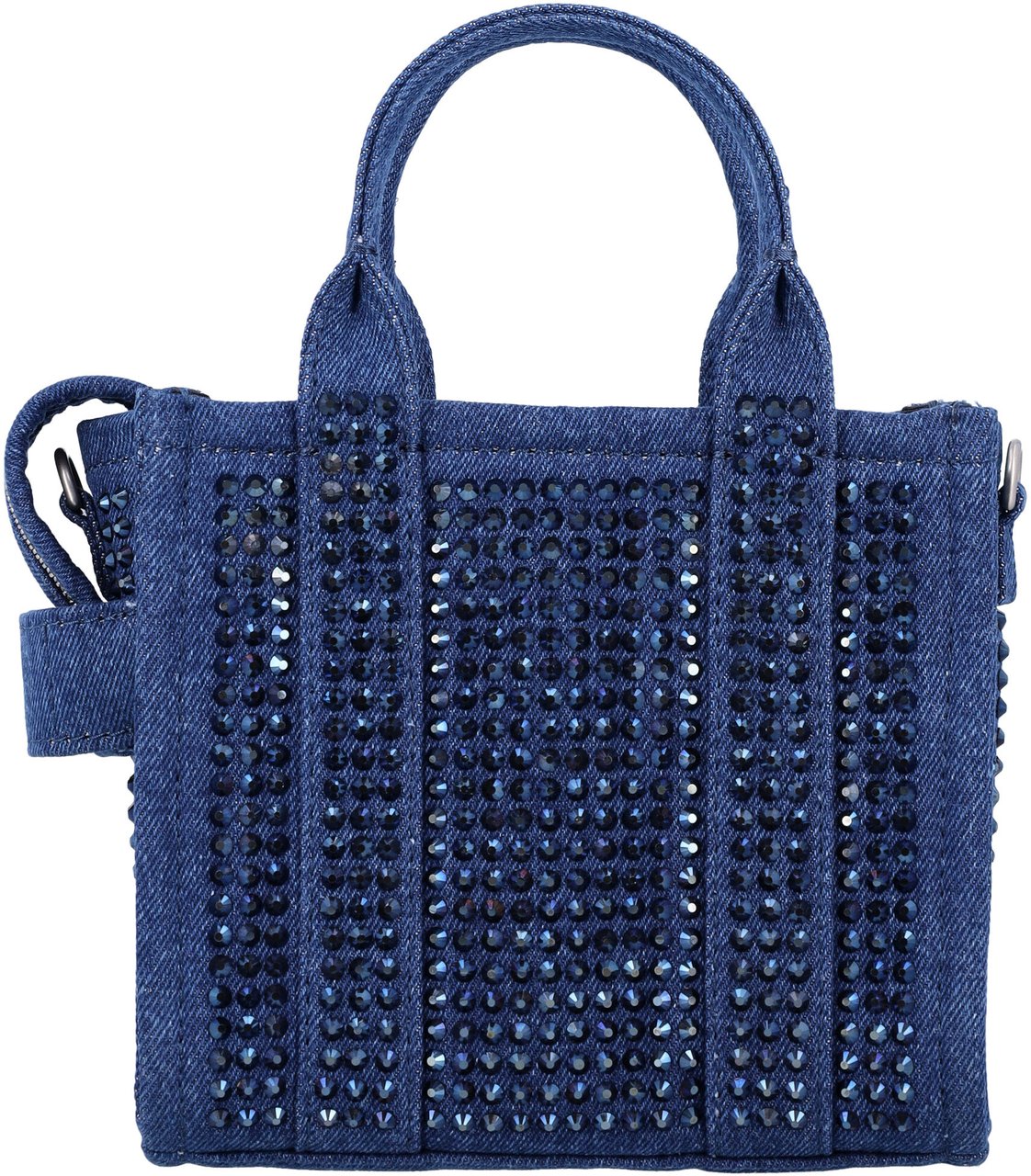 Marc Jacobs The Crossbody Tote Denim Crystal Dark Wash Blue Blauw