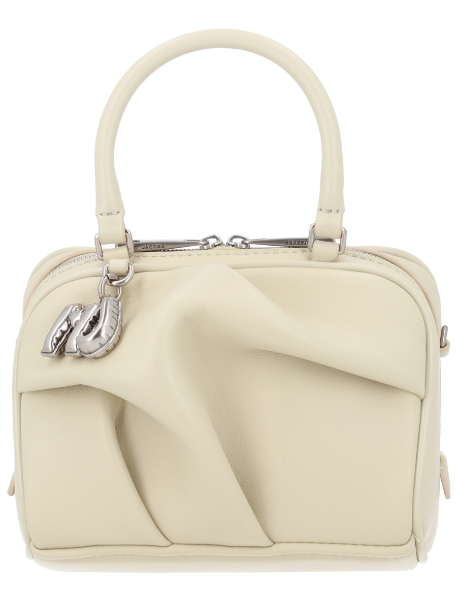 Marc Jacobs Bauletto Micro Calf Leather Handbag Neutraal