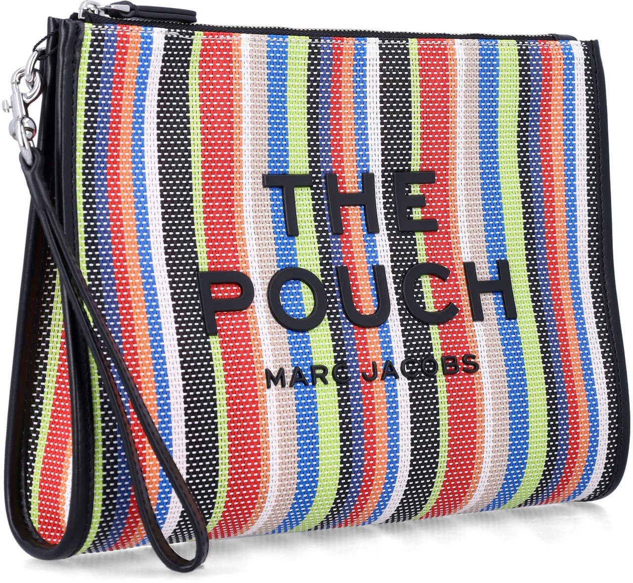 Marc Jacobs The Large Pouch Market Red Multi Striped Divers