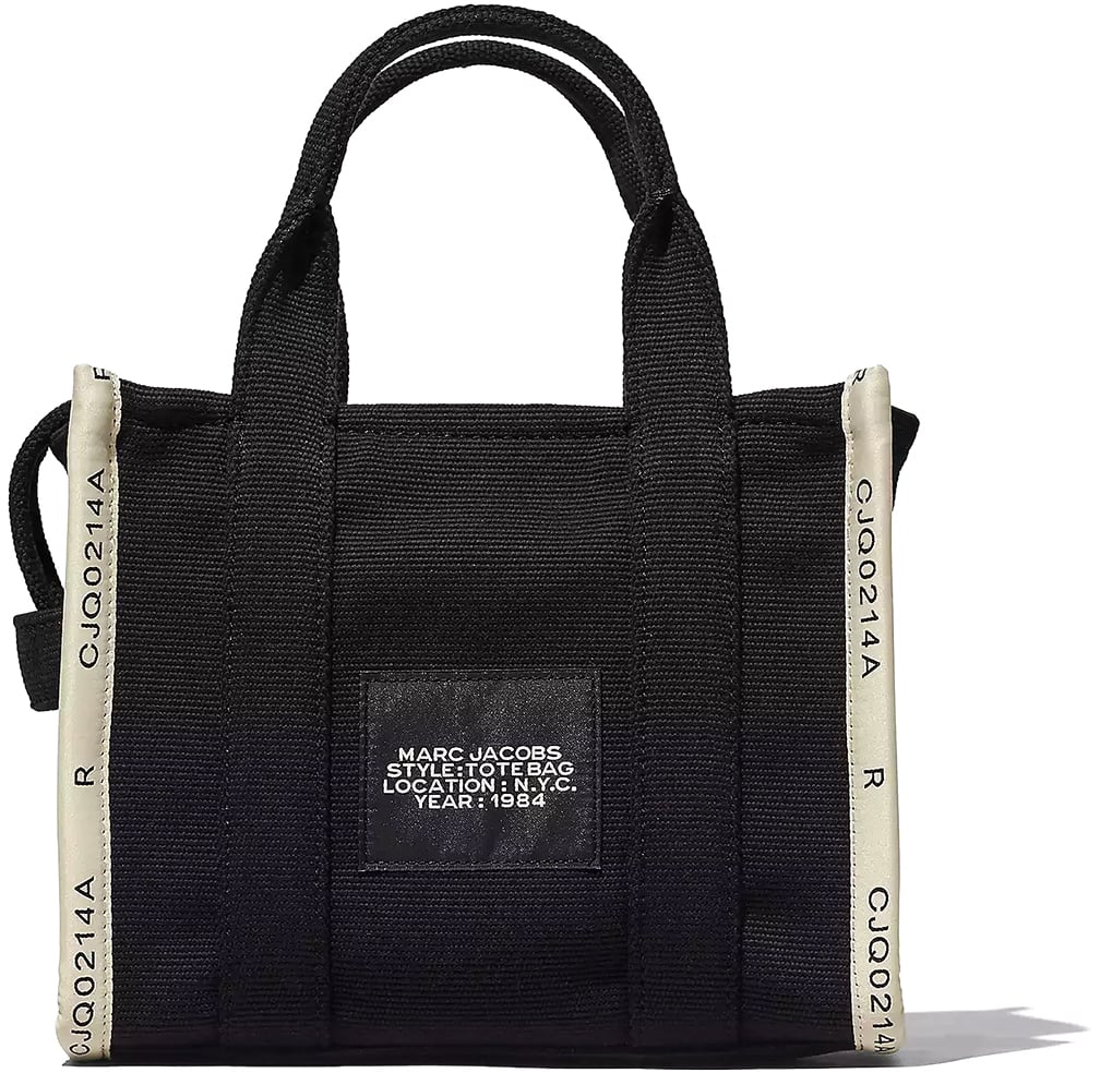 Marc Jacobs The Jacquard Small Black Tote Bag Zwart