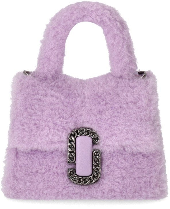 Marc Jacobs MARC JACOBS THE TEDDY ST. MARC MINI TOP HANDLE LAVENDER BAG Paars