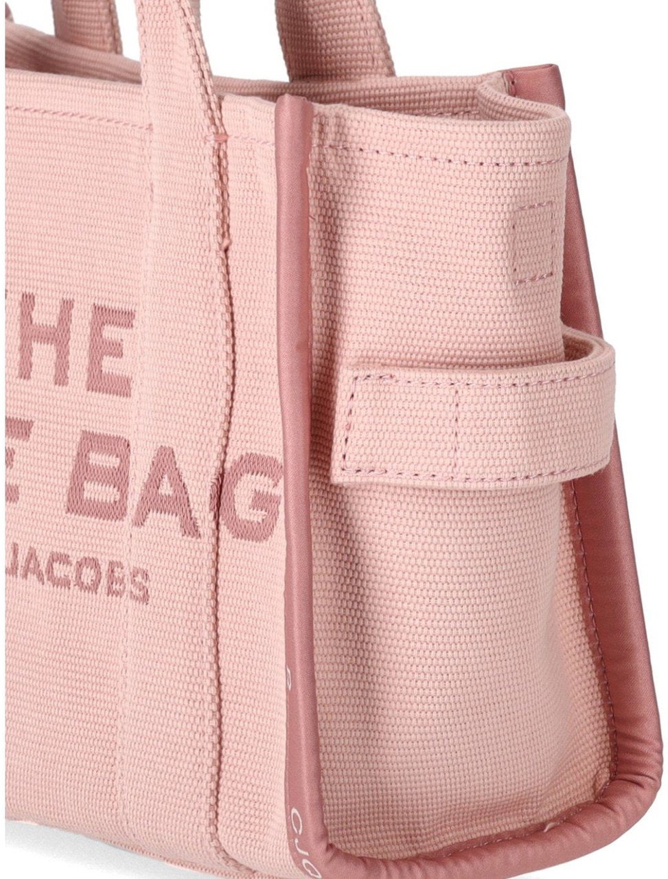 Marc Jacobs MARC JACOBS THE JACQUARD SMALL TOTE ROSE HANDBAG Roze