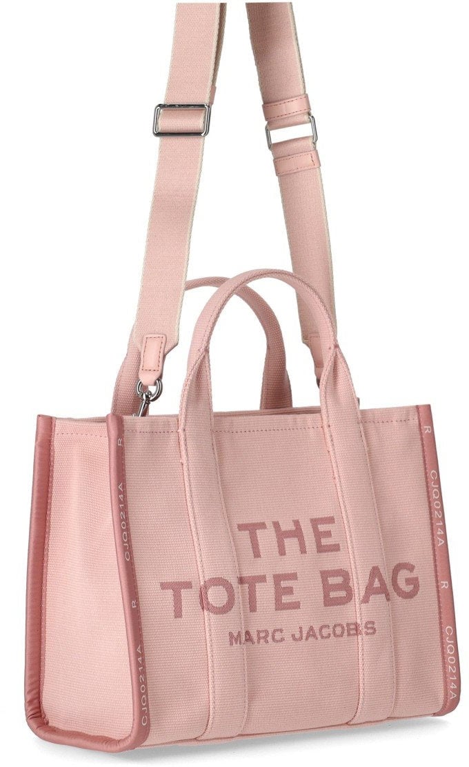 Marc Jacobs MARC JACOBS THE JACQUARD MEDIUM TOTE ROSE HANDBAG Roze