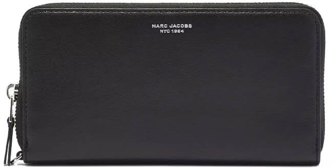 Marc Jacobs MARC JACOBS THE SLIM 84 CONTINENTAL WALLET Zwart