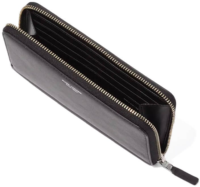 Marc Jacobs MARC JACOBS THE SLIM 84 CONTINENTAL WALLET Zwart